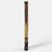 金ゴールドと黒東洋日本のの着物フローラ SAMSUNG GALAXYケース (右側面)