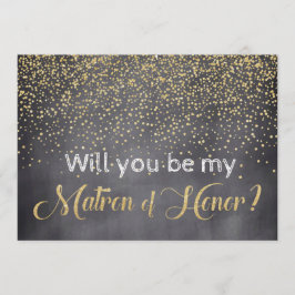 金ゴールドと黒板が私の名誉の母に 招待状