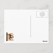 金ゴールドと黒番のサッカー選手Tシャツ ポストカード (裏面)