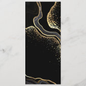 金ゴールドと黒結婚花 メニュー (裏面)