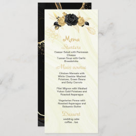 金ゴールドと黒結婚花 メニュー