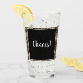 金ゴールドと黒 タンブラーグラス