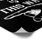 金ゴールドとBlacKこの方法で指を向ける紙吹雪 ポスター (角)