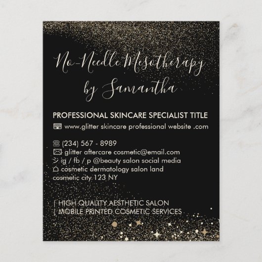 金ゴールドなし針療法アフターケア予算 チラシ (正面)