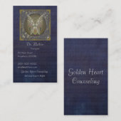 金ゴールドによってはハートが飛びました 名刺 (正面/裏面)