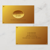 金ゴールドによってめっきされる会計または簿記名刺 名刺 (正面/裏面)