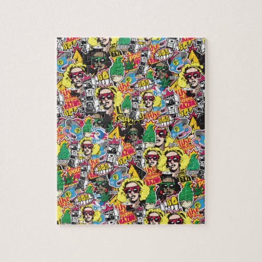 金ゴールドによって打たれるダンスホールのジャマイカの芸術 ジグソーパズル (縦)