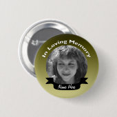 金ゴールドによって着色される記念ボタンのバッジ 缶バッジ (正面&裏面)