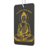 金ゴールドに輝く仏像 カーエアーフレッシュナー (左)