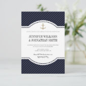 金ゴールドのいかり海軍リハーサルの夕食の招待状 招待状 (スタンド正面)