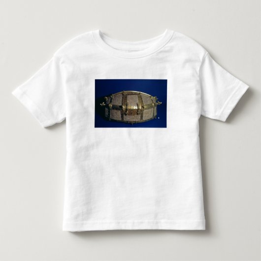 金ゴールドのためのバイキングの貴重品箱 トドラーTシャツ (正面)