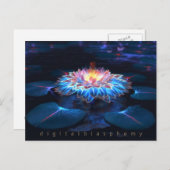 金ゴールドのはがきのポット ポストカード (正面/裏面)