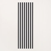 金ゴールドのはす及び黒+白のストライプ ヨガマット (裏面)