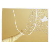 金ゴールドのぽんと鳴るシャンペン ラージペーパーバッグ (裏面)