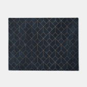 金ゴールドのアール・デコ ドアマット (正面)