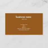 金ゴールドのイスラム教の幾何学的設計 名刺 (裏面)