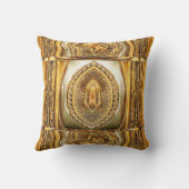 金ゴールドのエジプトのロマンスか白またはブラウン クッション (裏面)