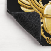 金ゴールドのエジプト人のオオタマオシコガネ マウスパッド (コーナー)