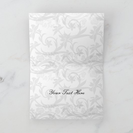 金ゴールドのエッフェル塔のフランスのな結婚式は感謝していしています サンキューカード (内部)