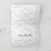 金ゴールドのエッフェル塔のフランスのな結婚式は感謝していしています サンキューカード (内部)