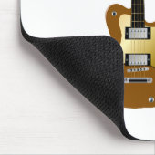 金ゴールドのエレキギターの失敗のヘッドストック マウスパッド (コーナー)