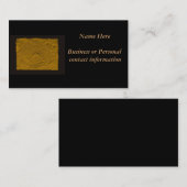 金ゴールドのエンボスの一見のばら色の名刺 名刺 (正面/裏面)