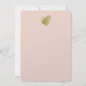 金ゴールドのエンボスの効果の書道の結婚式は感謝していしています サンキューカード (裏面)