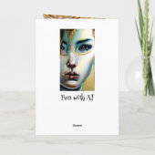 金ゴールドのエーテル神秘女神 カード (裏面)