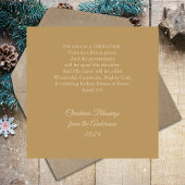 金ゴールドのキリスト教のクリスマス出生シーン シーズンカード