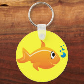 金ゴールドのキーチェーン キーホルダー (正面)