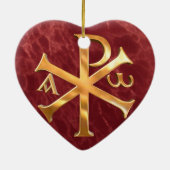 金ゴールドのキーRho セラミックオーナメント (裏面)