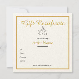 金ゴールドのギフト券テンプレート 招待状