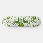 金ゴールドのクリスマスウッドランドディアバード開花 スケートボード (横)