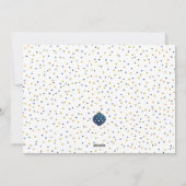 金ゴールドのクリスマスツリーのオーナメント写真 シーズンカード (裏面)