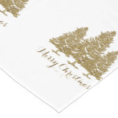 金ゴールドのクリスマスツリーのメリークリスマスのテーブルのランナー ショートテーブルランナー (コーナー)