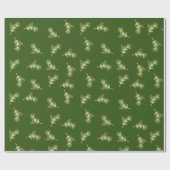 金ゴールドのクリスマス ラッピングペーパー (フラット)