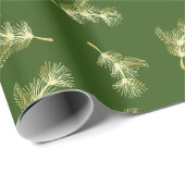 金ゴールドのクリスマス ラッピングペーパー (ロールコーナー)