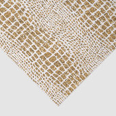 金ゴールドのグリッターのわにプリント 薄葉紙 (詳細)