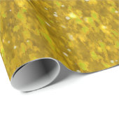 金ゴールドのグリッターのアートワーク ラッピングペーパー (ロールコーナー)
