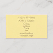 金ゴールドのグリッターのエレガントな専門の名刺 名刺 (裏面)