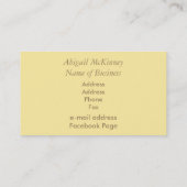 金ゴールドのグリッターのエレガントな専門の名刺 名刺 (裏面)