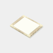 金ゴールドのグリッターのクラシックな魅力の輝きののど ポストイット (アングル)