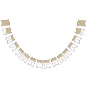 金ゴールドのグリッターのハッピーバースデーのお祝いの結婚式 バンティングフラッグ (全)