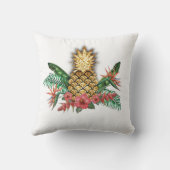 金ゴールドのグリッターのパイナップル枕 クッション (裏面)