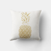 金ゴールドのグリッターのパイナップル熱帯装飾用クッションのビーチ クッション (裏面)