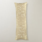 金ゴールドのグリッターのフェイクな輝き ボディピロー (裏面 (縦))