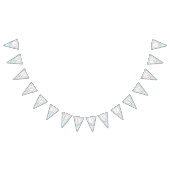 金ゴールドのグリッターのフラミンゴの第1誕生日の長旗の旗 バンティングフラッグ (全)