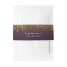 金ゴールドのグリッターのプラムヴィンテージの結婚