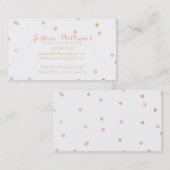 金ゴールドのグリッターの名刺 名刺 (正面/裏面)