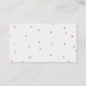 金ゴールドのグリッターの名刺 名刺 (裏面)